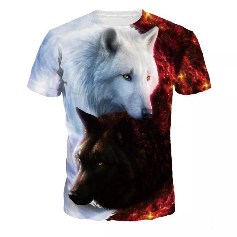 Lovers Wolf Printed T shirts