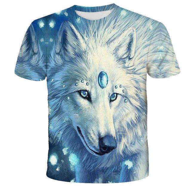 Lovers Wolf Printed T shirts