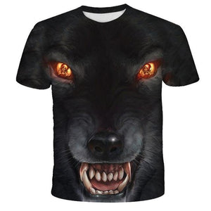 Lovers Wolf Printed T shirts