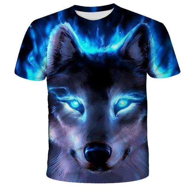 Lovers Wolf Printed T shirts