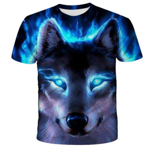 Lovers Wolf Printed T shirts