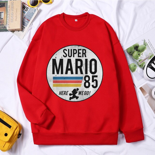 Super Mario Men Hooded Sweatshirt