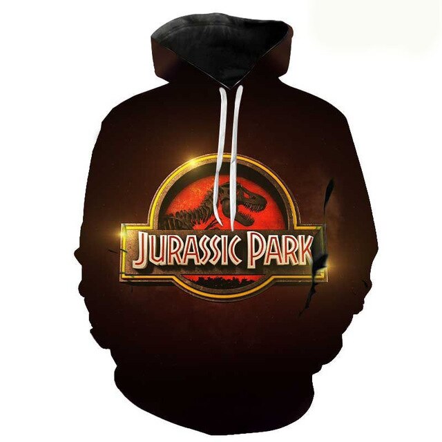 Jurassic Park 3D Print Hoodies